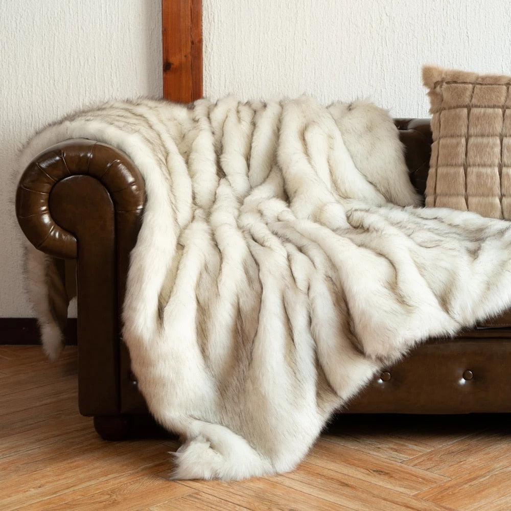 Mallo Platinum Faux Fur Blanket