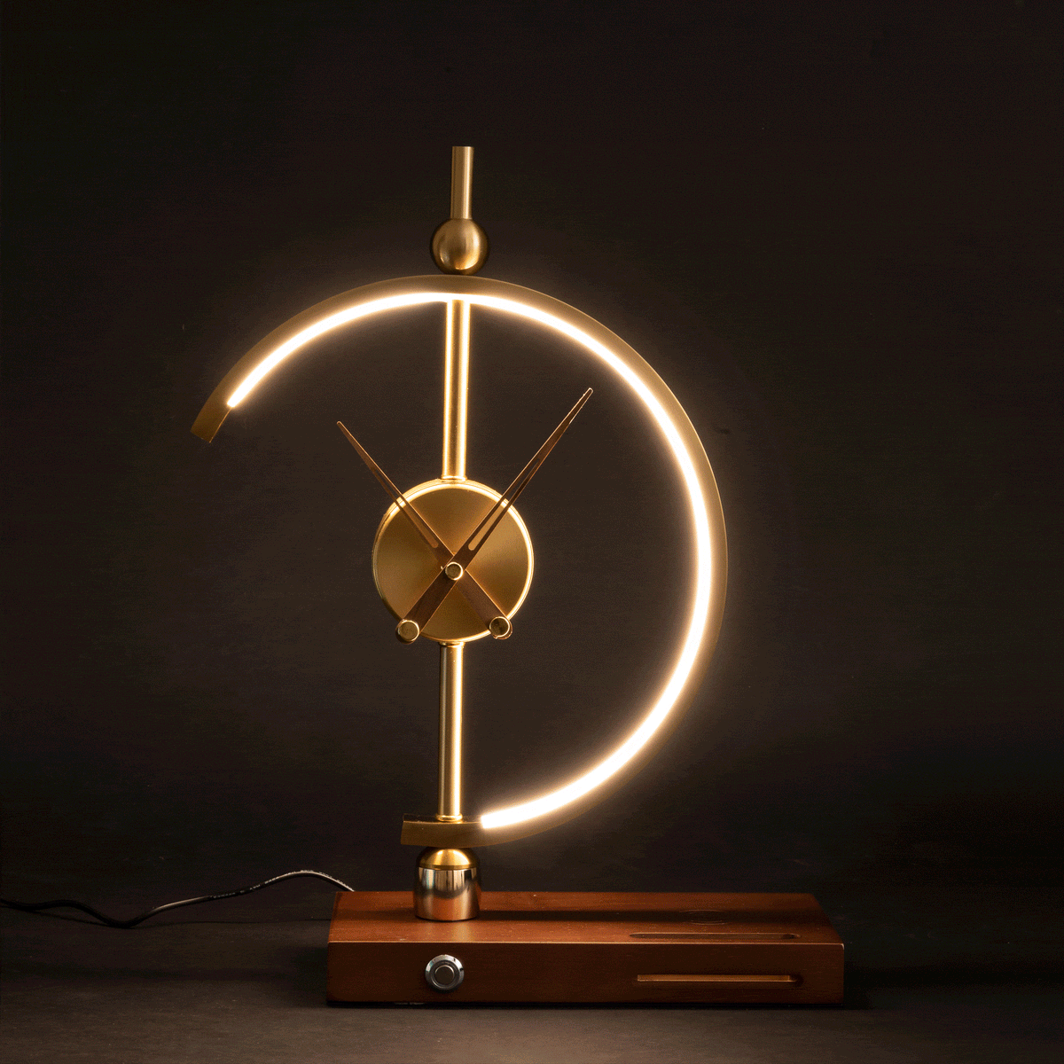 Zora Clock Lamp (Wireless Charging)
